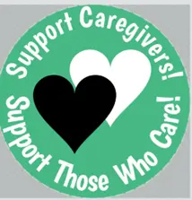 Support Caregivers! 6"x 6" Sticker